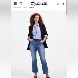 GUC Madewell Curvy Kick Out Crop Jeans